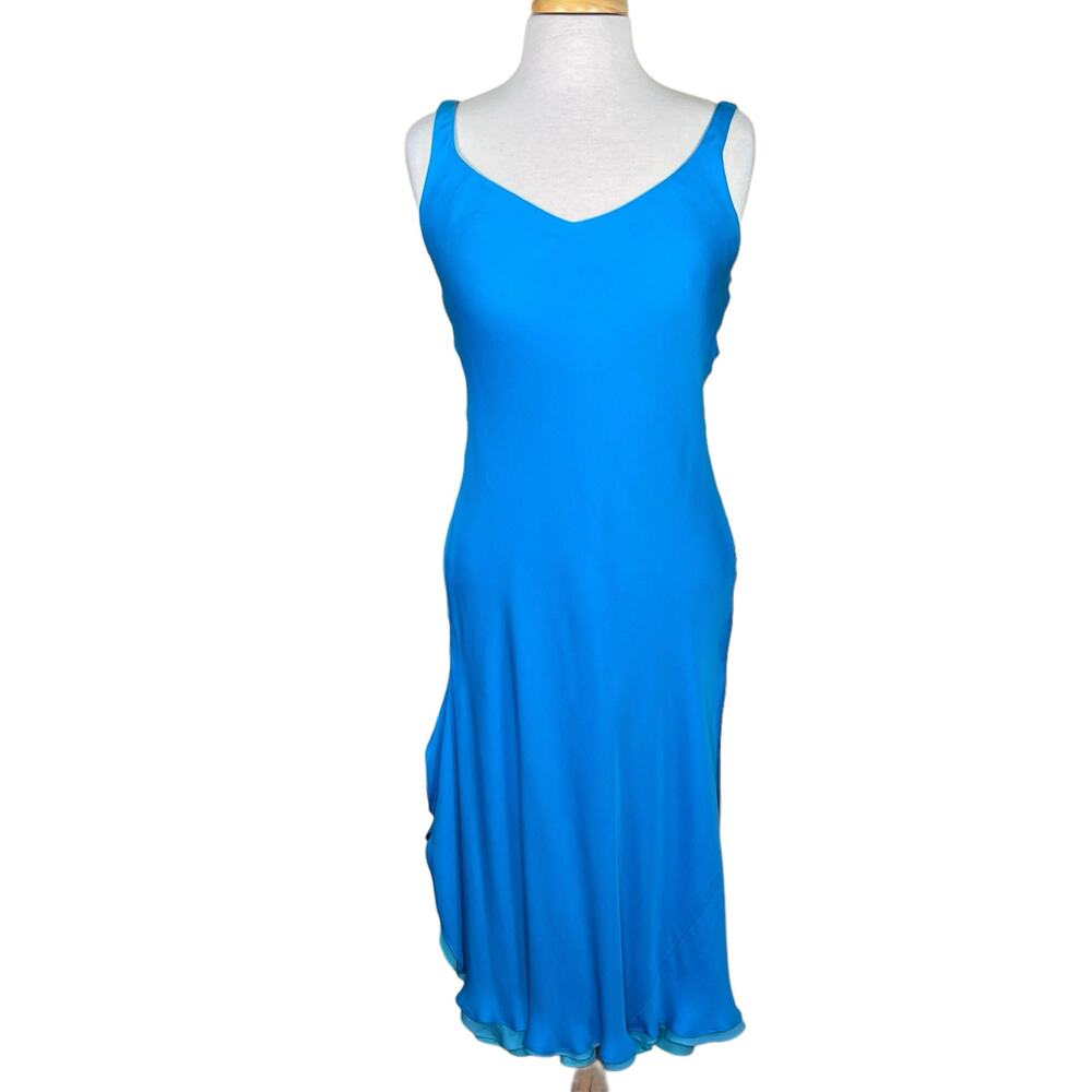 Lauren Ralph Lauren Vibrant Blue Midi Dress